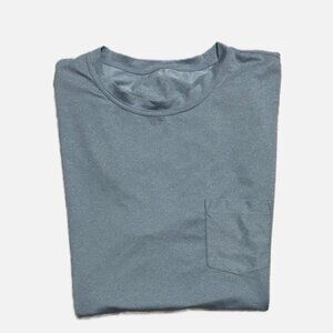 Vuori Men’s Tradewind Performance Tee 2.0 Size L Pacific Heather Pocket Shirt